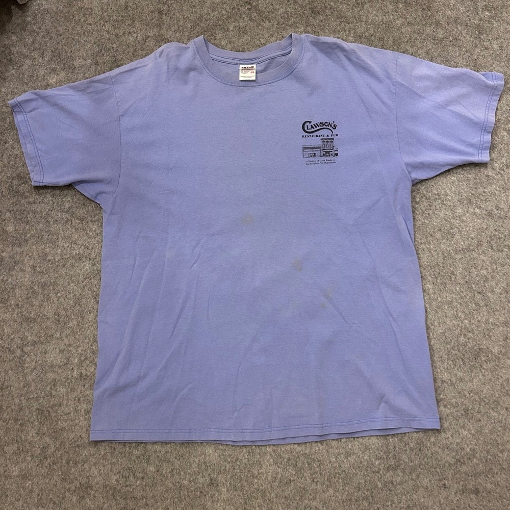 Vintage Anvil Clawsons Restaurant Beaufort‎ NC T Shirt Adult 2XL